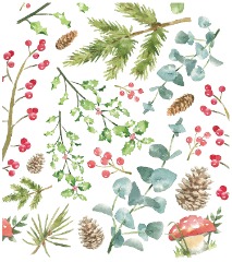 Illustrations for Waitrose Christmas home wares 2019 Watercolour_Waitrose_Christmas_2019_SallyBarton