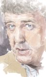 Jeremy Clarkson portrait_sally barton_JeremyClarkson_watercolour