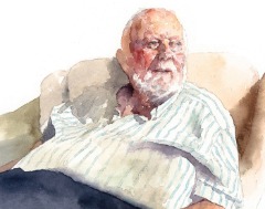 Portrait: March 2020 portrait_watercolour_carehome_watercolor_SallyBarton