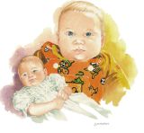 baby portrait_sally barton_watercolour