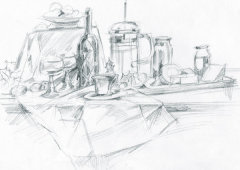 Still Life pencil sketch
