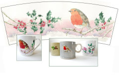 Illustrations for Waitrose Christmas mugs 2018