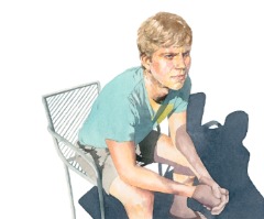 Tom - Home for Lockdown Lockdown_Portrait_watercolour_figurativepainting