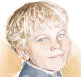 portrait in watercolour_sally barton