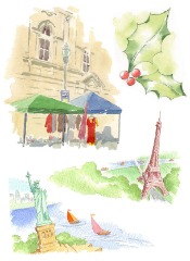 Illustrations for travel blog watercolour_SallyBarton_travelblog_Sketches