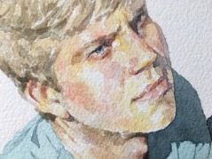 Tom. March 2021 portrait_watercolour_covid_SallyBarton