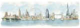Idealised London skyline