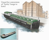 Concept visual for barge conversion