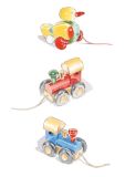 Traditional toys. Retailer website watercolour illustration_sally barton_traditional toys