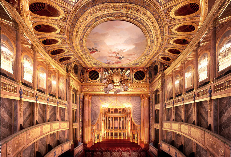 model of the Opera in Versailles. Naples Museum of Art, Fla collection.