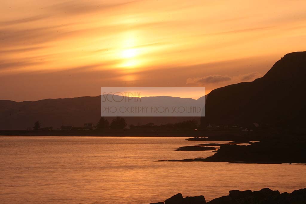 Sunset at Easdale