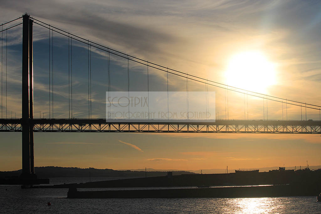 Forth Road Bridge Sunset