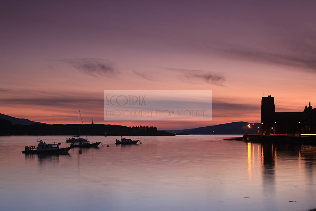 Oban Bay sunset