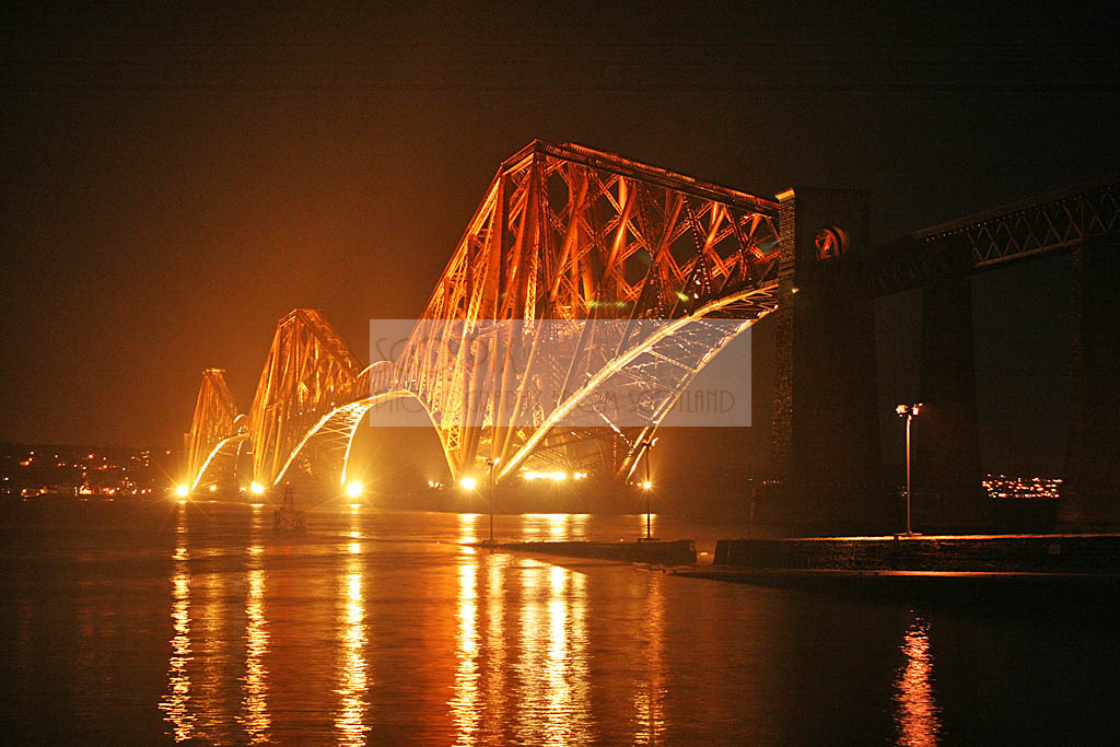 Forth Bridge by night