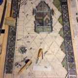 Re-glazing pressed quarry window