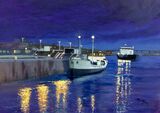 Reflections Available at the Cotswold Galleries email cotswoldgalleries@gmail.com Harbours, Seascape Motor Vessels Marine Art