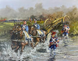 "Save The Guns" Napoleonic Army, French Napoleonic horse artillery Oil Painting Military art
