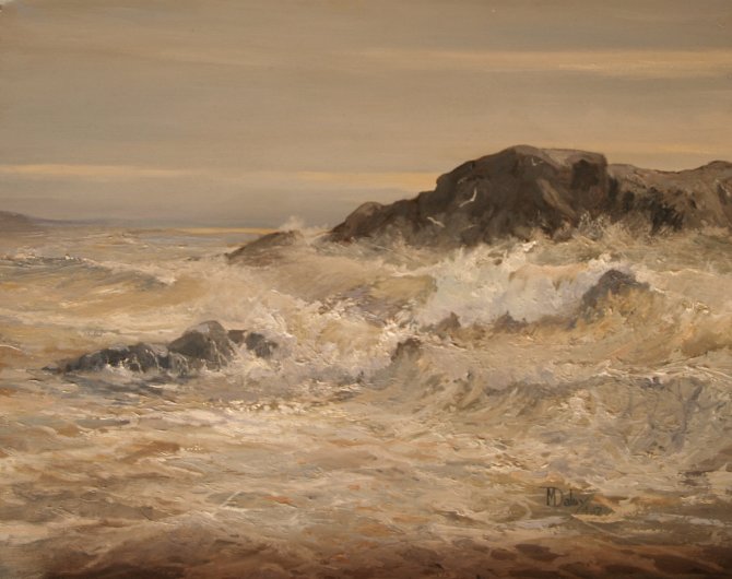 Dawn Light and Surf