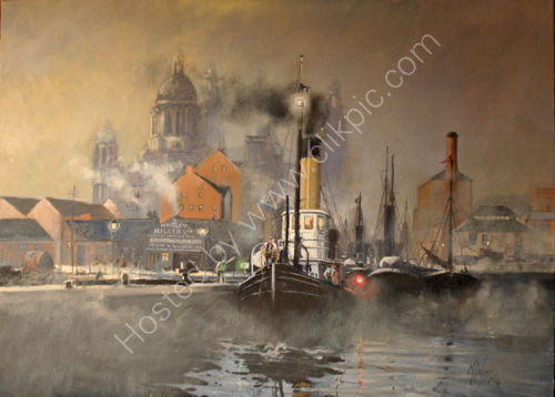Canning Dock Liverpool circa 1907 SOLD