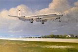 Comet 4c Landing on RAF Gan 1964