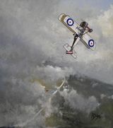 The Hawk Descending . Exhibited at the Mall Galleries London from 22 July 2019. Price as per catalogue.