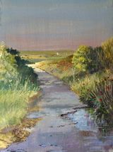 Byway North Norfolk Acrylic on canvas 10 x 8 inches.