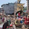 Kathmandu, Nepal earthquake aftermath.