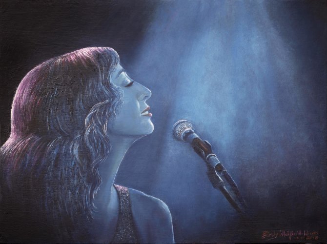 Oil on canvas board. 16" x 20 "