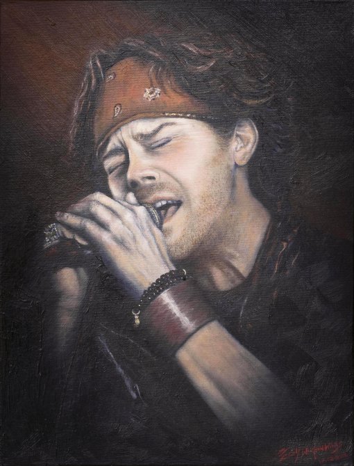 Oil on canvas board. 16" x 20 "