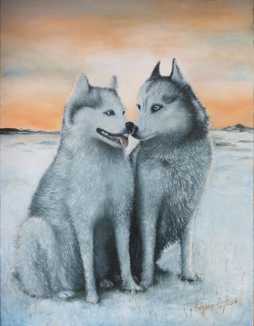 Oil on canvas board. 16" x 20 "