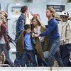 Brad Pitt filming for World War Z