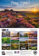 2027 Peak District Calendar - Cover image – Summer sunset at Over Owler Tor