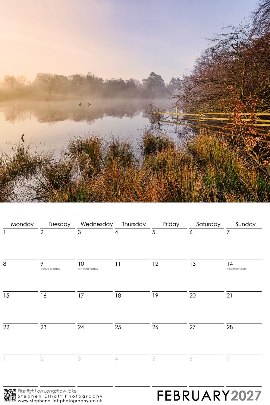 February 2027 - First light on Longshaw lake