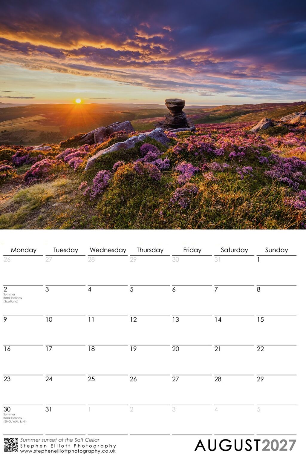 August 2027 - Summer sunset at the Salt Cellar