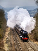 Steam train in the Hope Valley