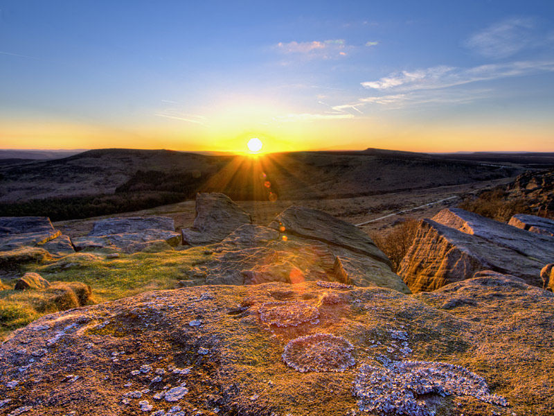 Burbage sunset
