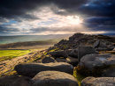 Sunburst over Stanage
