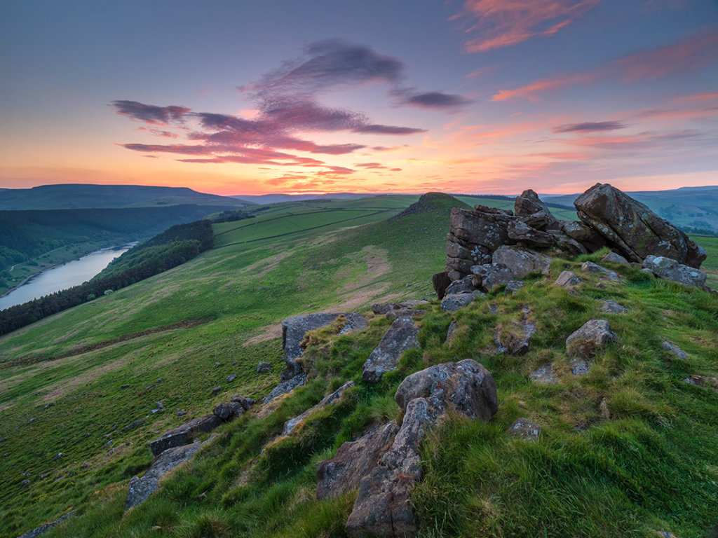 Afterglow over Crook Hill