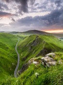 Evening light over the Winnats Pass