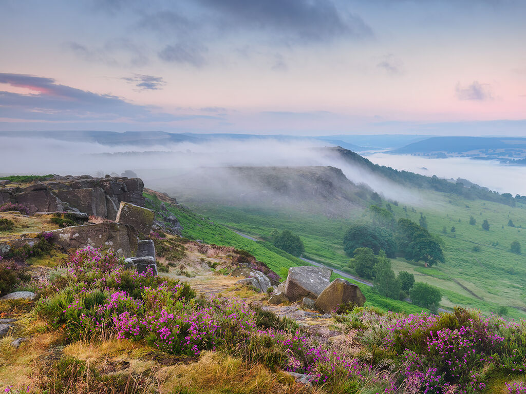 114 Summer sunrise on Curbar Edge