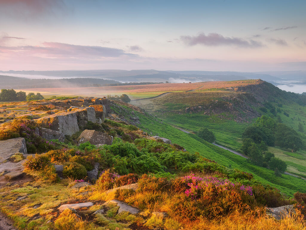 115 Summer sunrise on Curbar Edge
