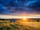 Wardlow barn sunset