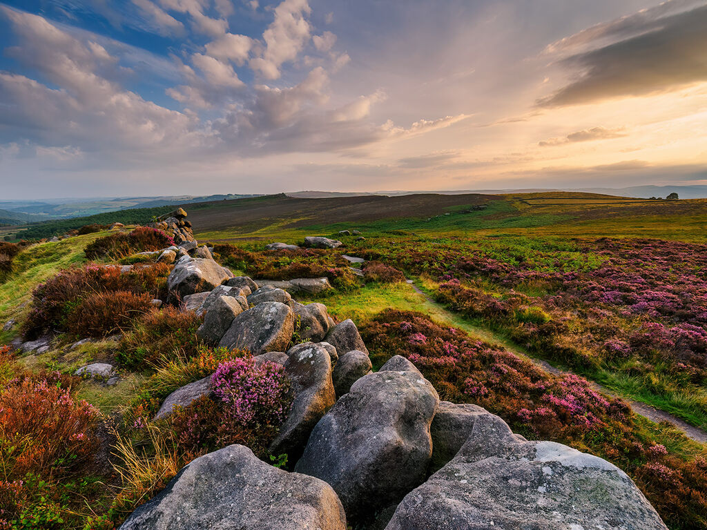 73. Evening light on Carl Wark
