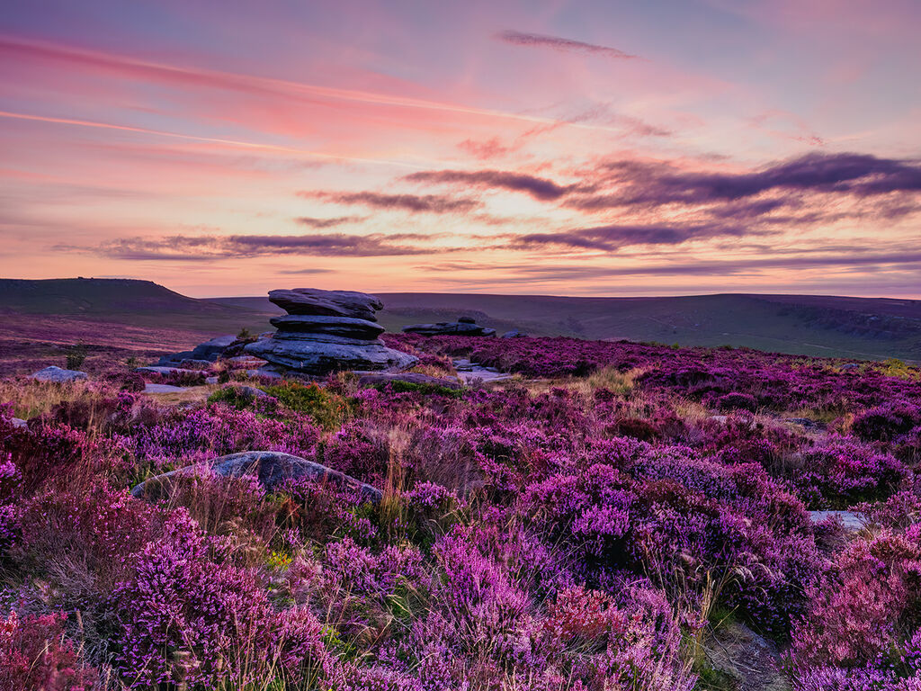 129 Dawn light at Over Owler Tor