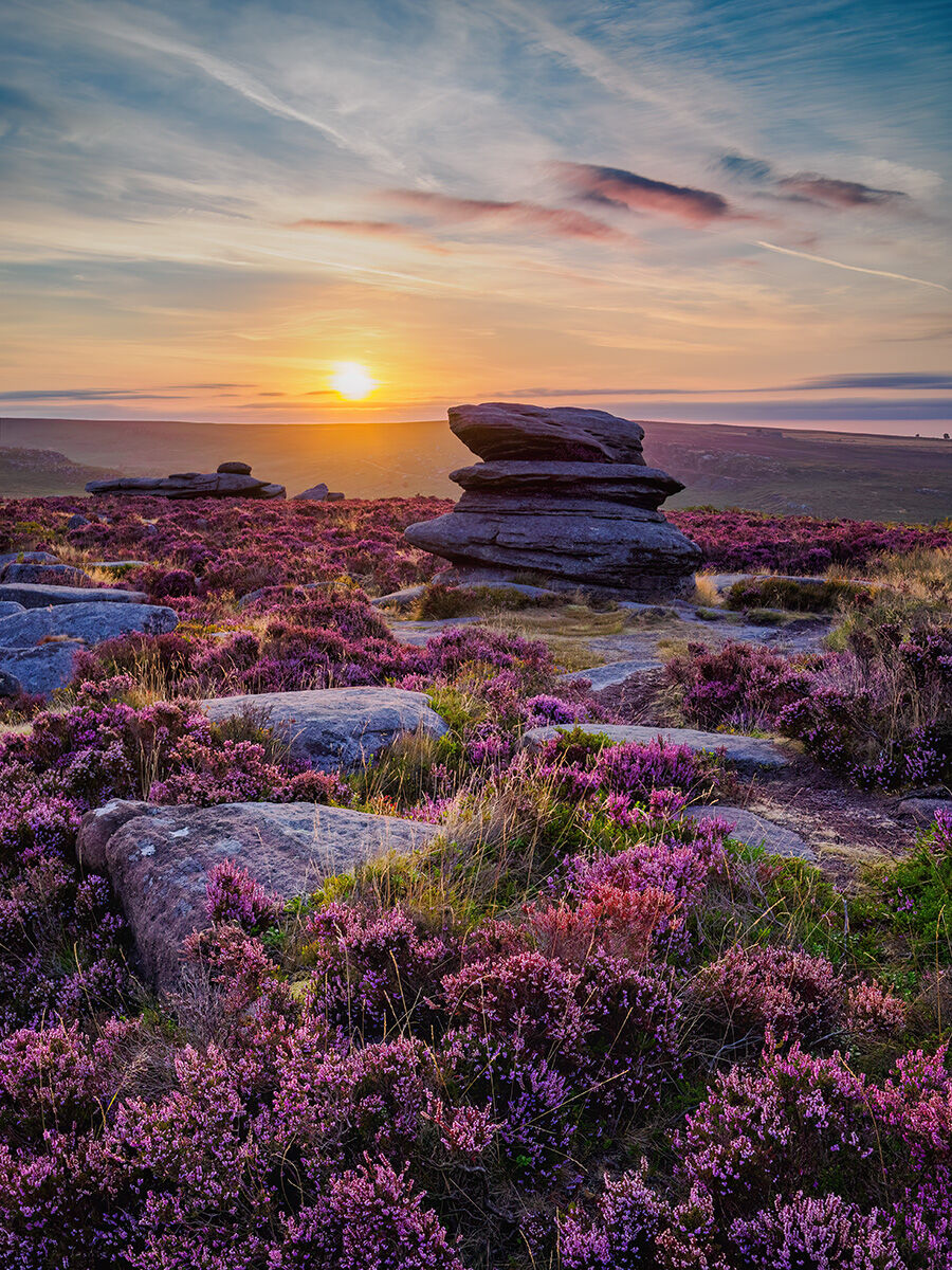 130 Summer sunrise at Over Owler Tor
