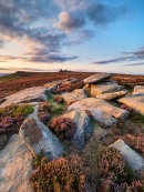 Evening light on Derwent Edge.