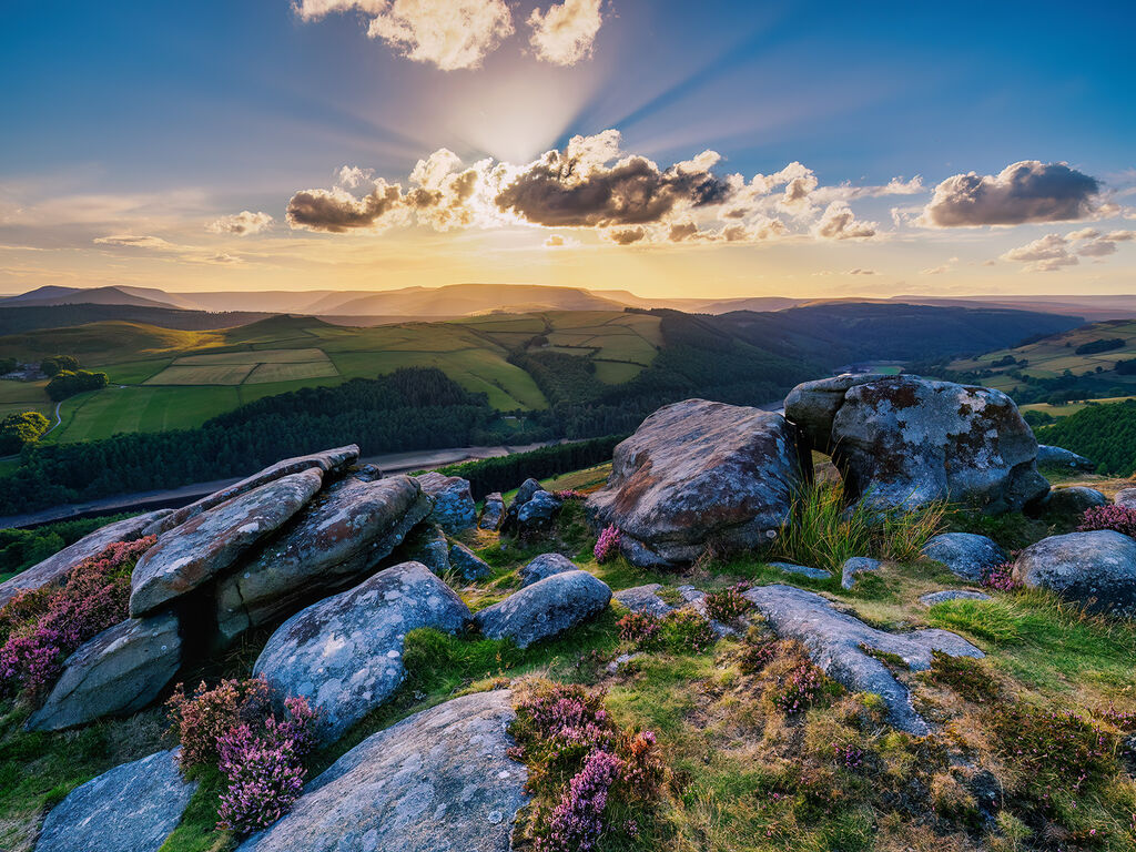 76. Summer sunset at Whinstone Lee Tor