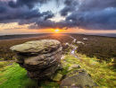 Sunrise over Ox Stones on Burbage moor