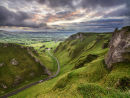 Winnats Pass at sunrise