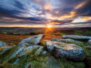 Autumn sunset at Carhead Rocks